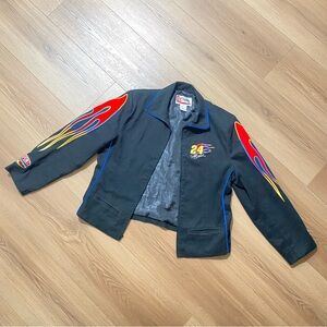 Chase Authentics Jeff Gordon NASCAR Women’s Jacket with Red and Yellow Flames